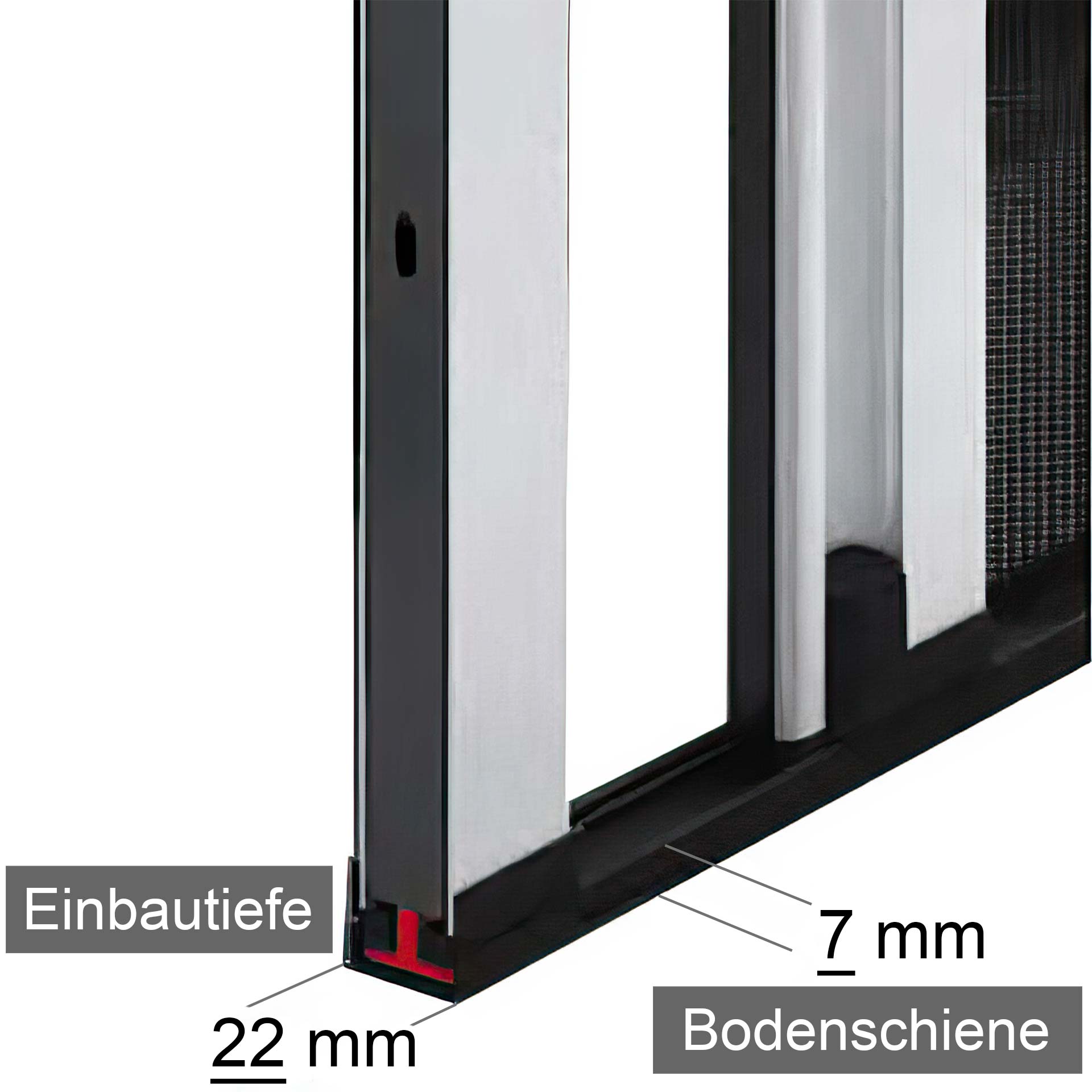 Plissédeur in vele standaardkleuren | slechts 22 mm ruimte nodig | Slimline22 Plissédeur in vele standaardkleuren | slechts 22 mm ruimte nodig | Slimline22