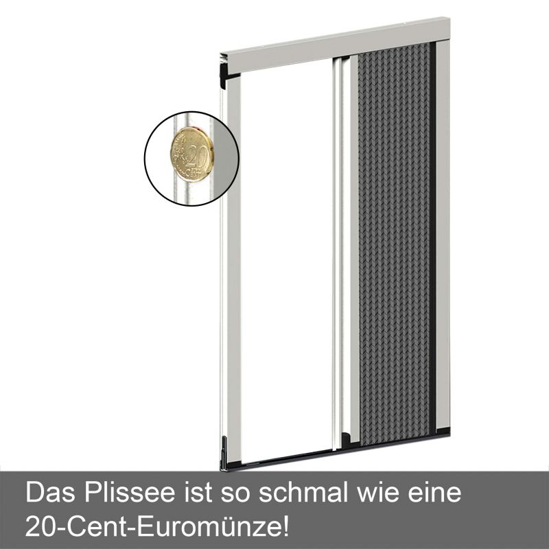 Plissédeur in vele standaardkleuren | slechts 22 mm ruimte nodig | Slimline22 Plissédeur in vele standaardkleuren | slechts 22 mm ruimte nodig | Slimline22